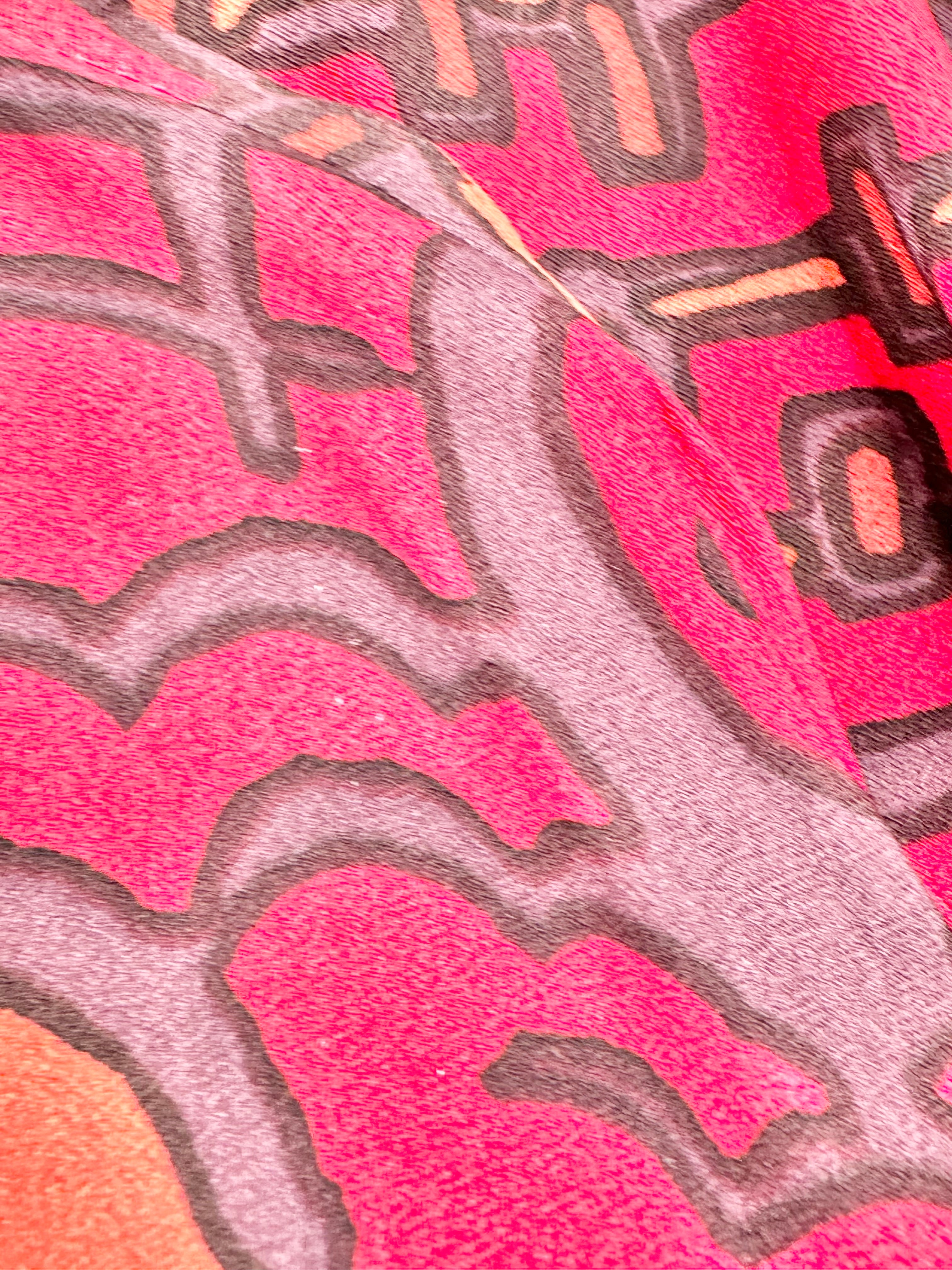 Marimekko 'Titti Mekko' Deep Red Shift Dress - AU10/12