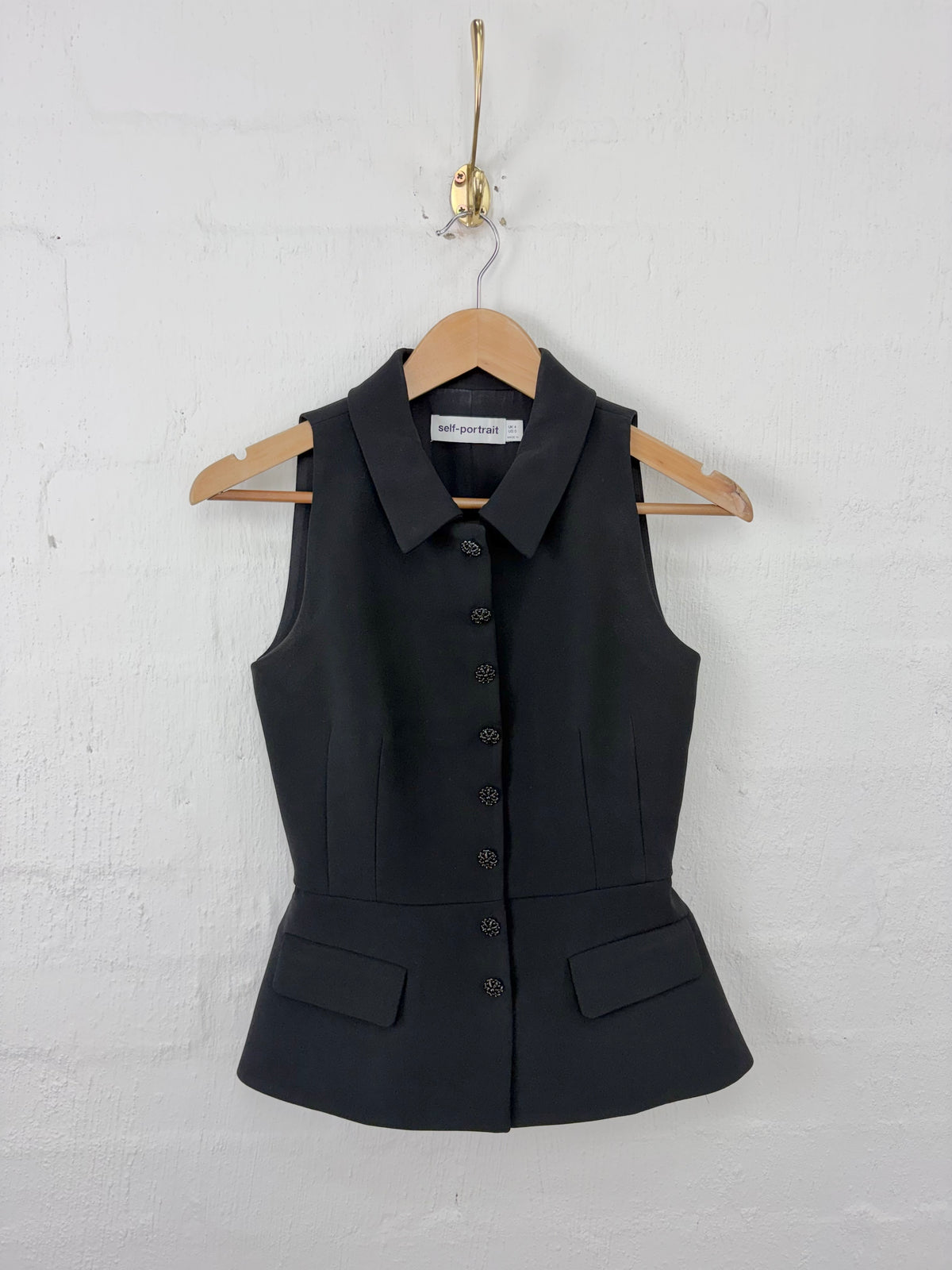 Self-Portrait Black Tailored Two-Piece Set - AU4/6