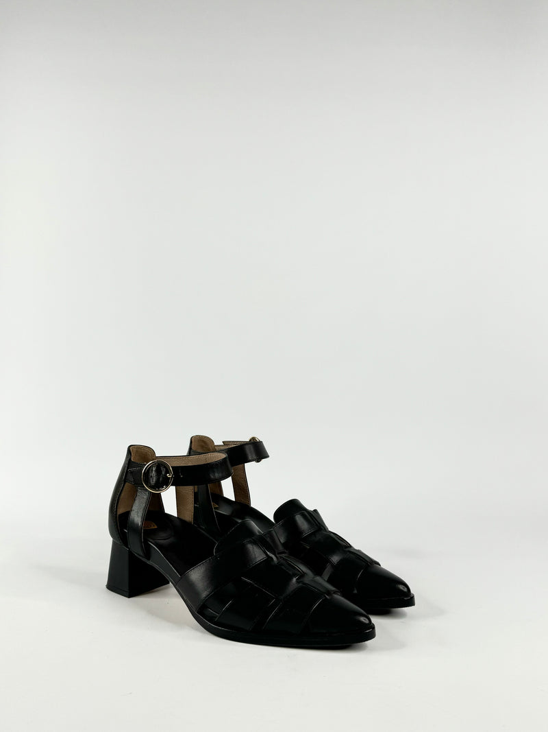 Bared Black Pardusco Sandals - EU39