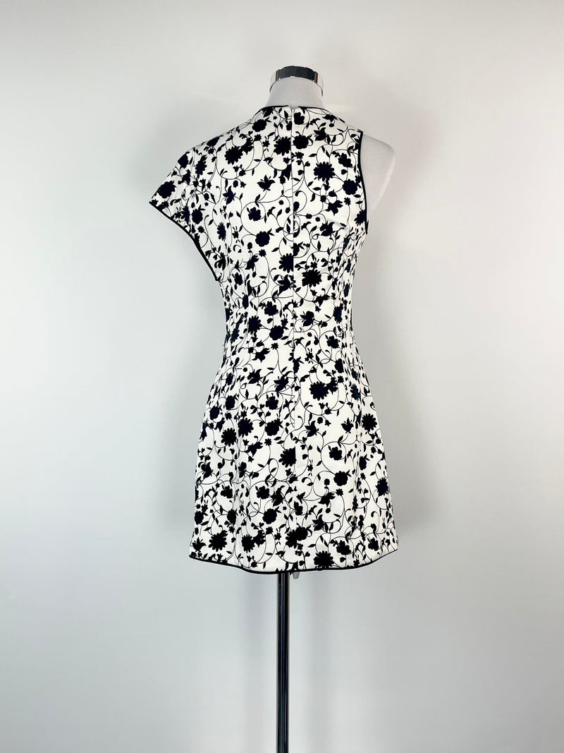 C/Meo Collective 'Only With You' White & Black Ivy Floral Dress - AU6
