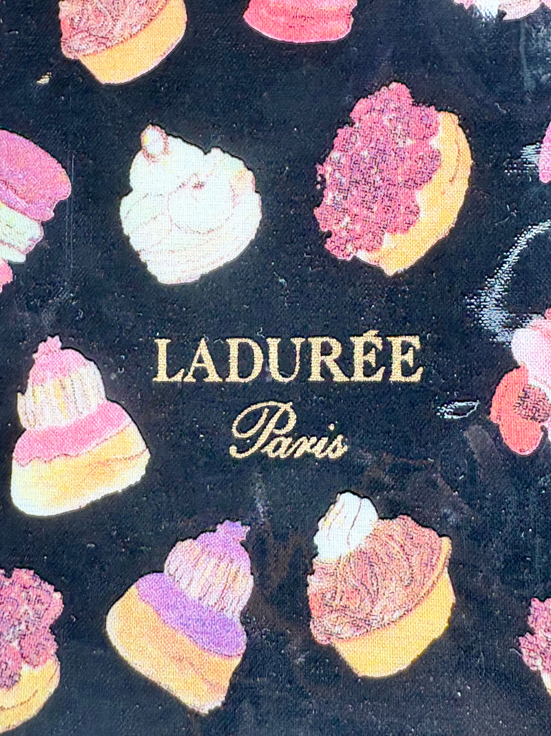 Ladurée Black PVC Macaron Mini Tote Bag