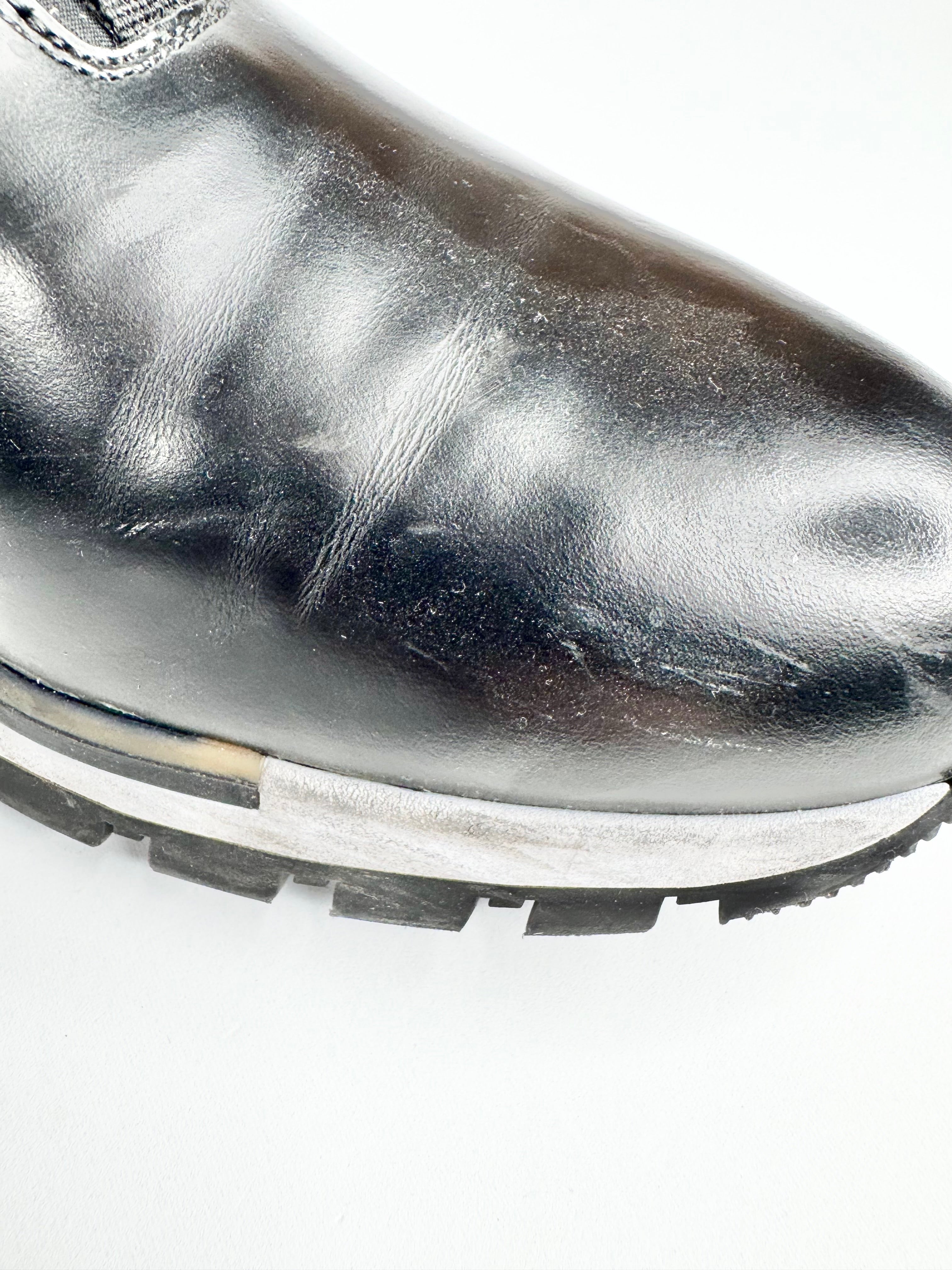 Berluti Black 'Fast Track' Leather Sneakers - EU43.5