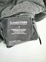 Izzuextreme Reversible Black & Herringbone Wool Blend Puffa Jacket - AU6/8