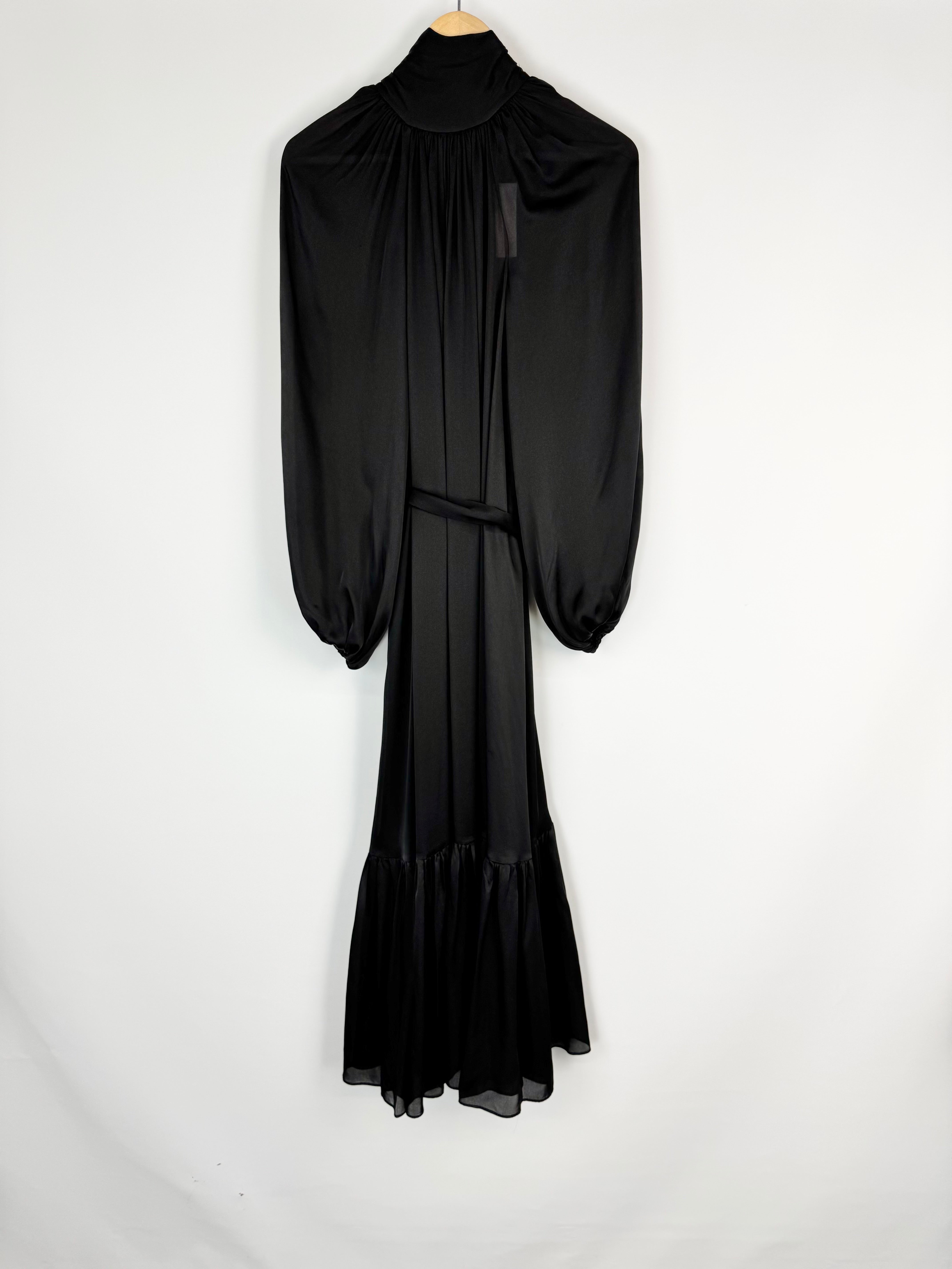 Black dress on a white background