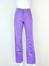 Paloma Wool Iris Purple Mid-Rise Straight Leg Jeans - 36