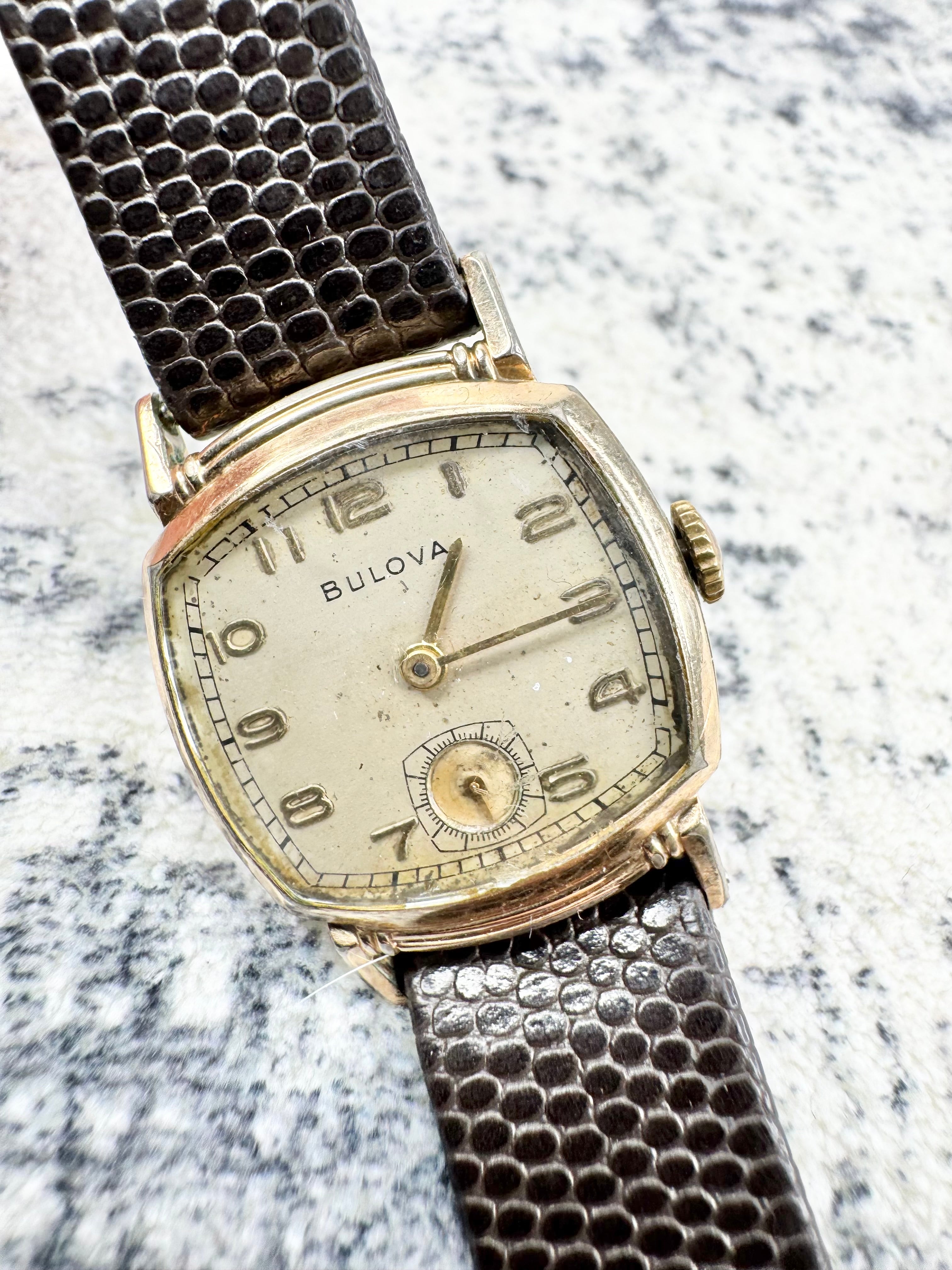Vintage Bulova Gold Plated Watch