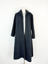 Vintage Jo Lane of Melbourne Black Astrakhan Coat - AU8/10