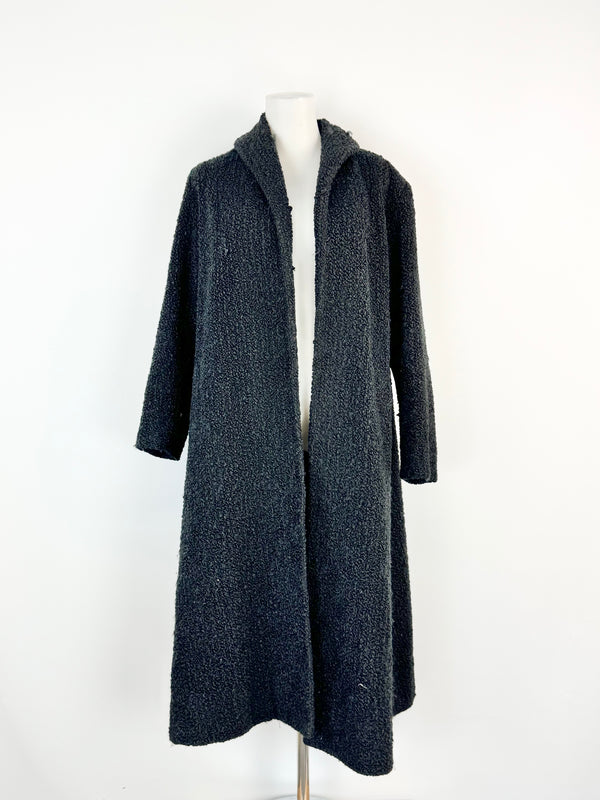 Vintage Jo Lane of Melbourne Black Astrakhan Coat - AU8/10