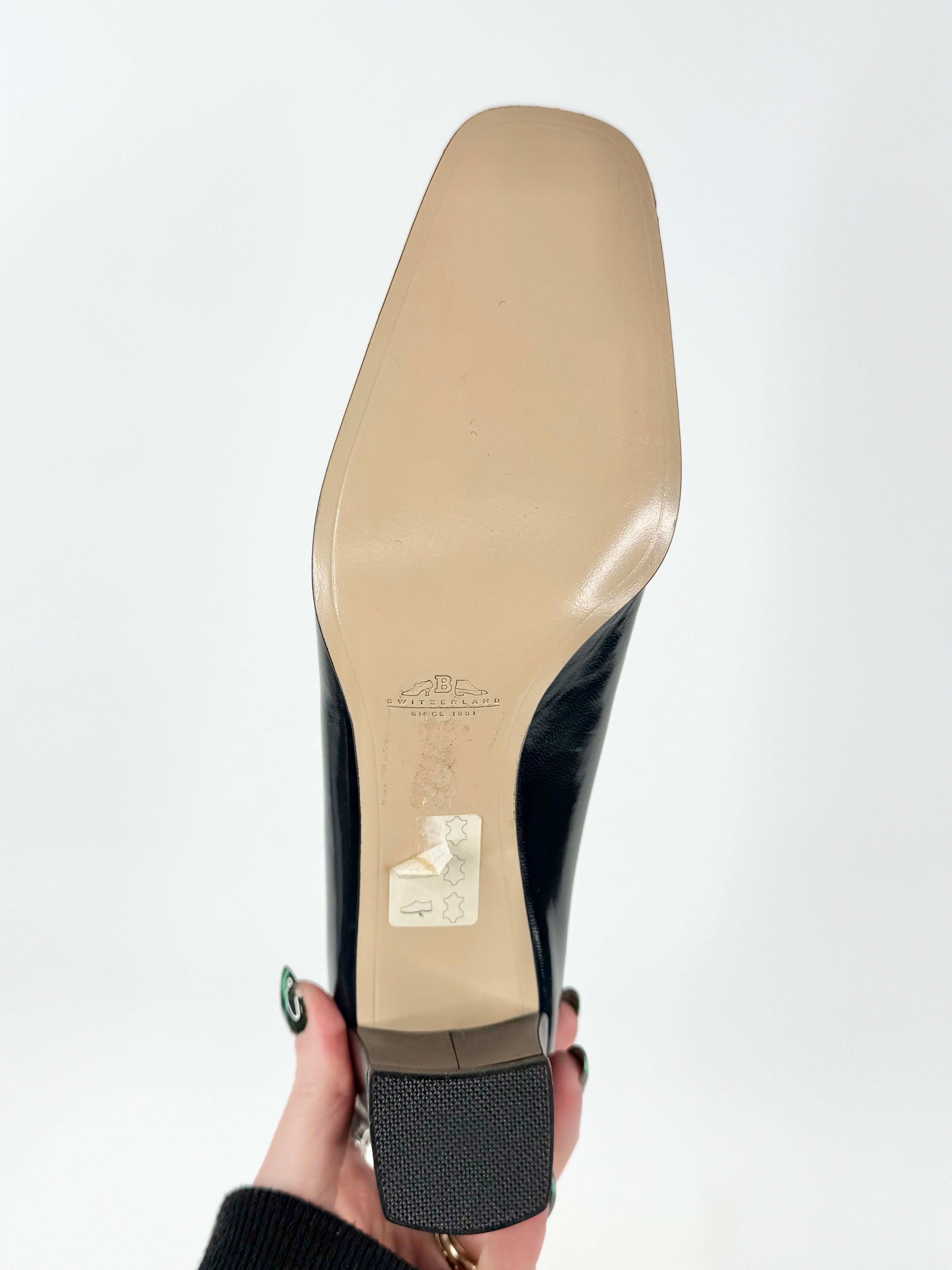 Bally Navy Striped Pumps - EU39