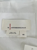 By Anthropologie White Tunic-Style Zip Up Dress - AU6/8