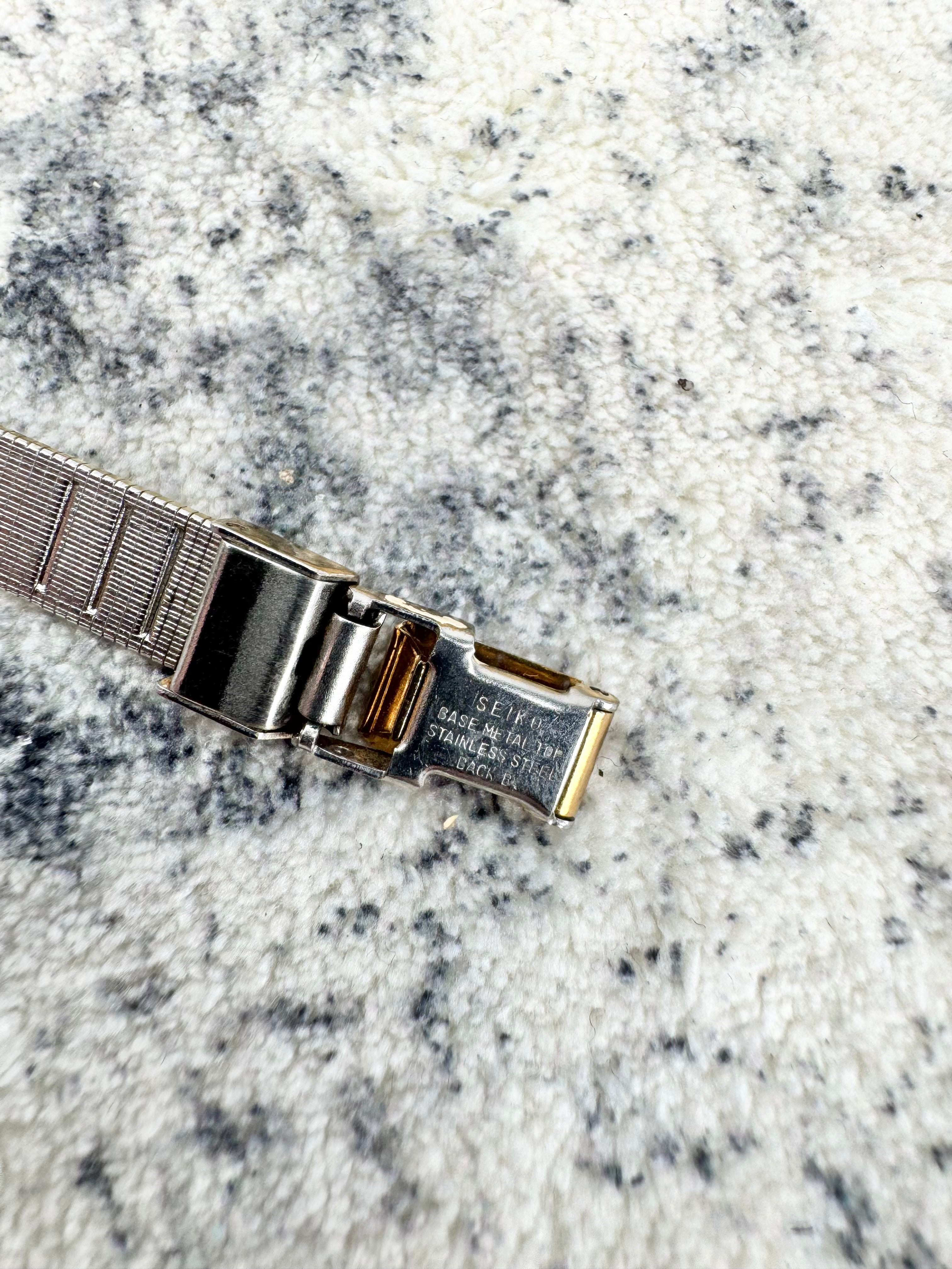 Vintage 80s Seiko 'Galaxy' Gold Toned Wristwatch