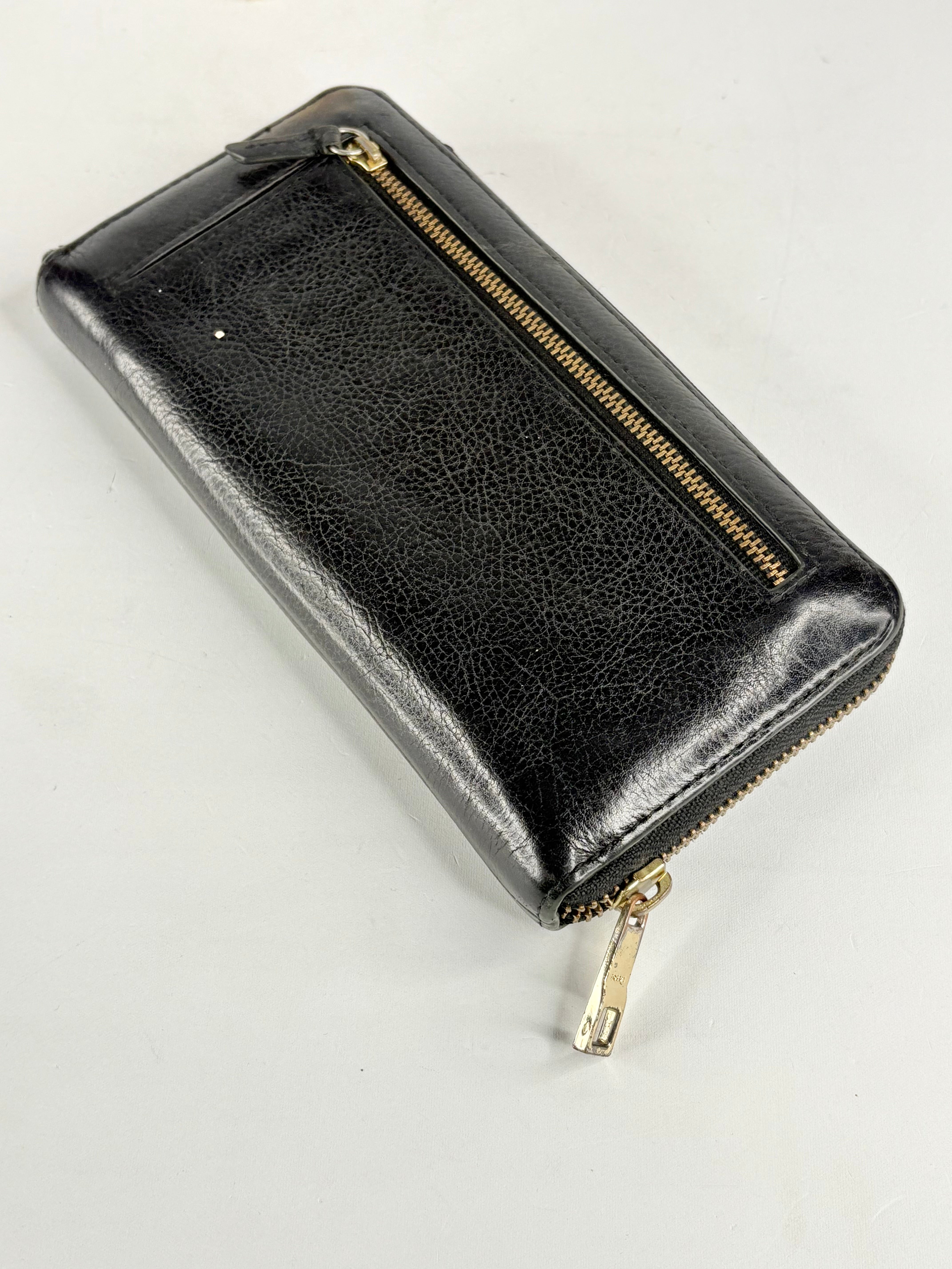 Fossil Black Grained Leather Wallet