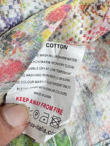 Monza Italy Sheer Floral Print Shirt - L