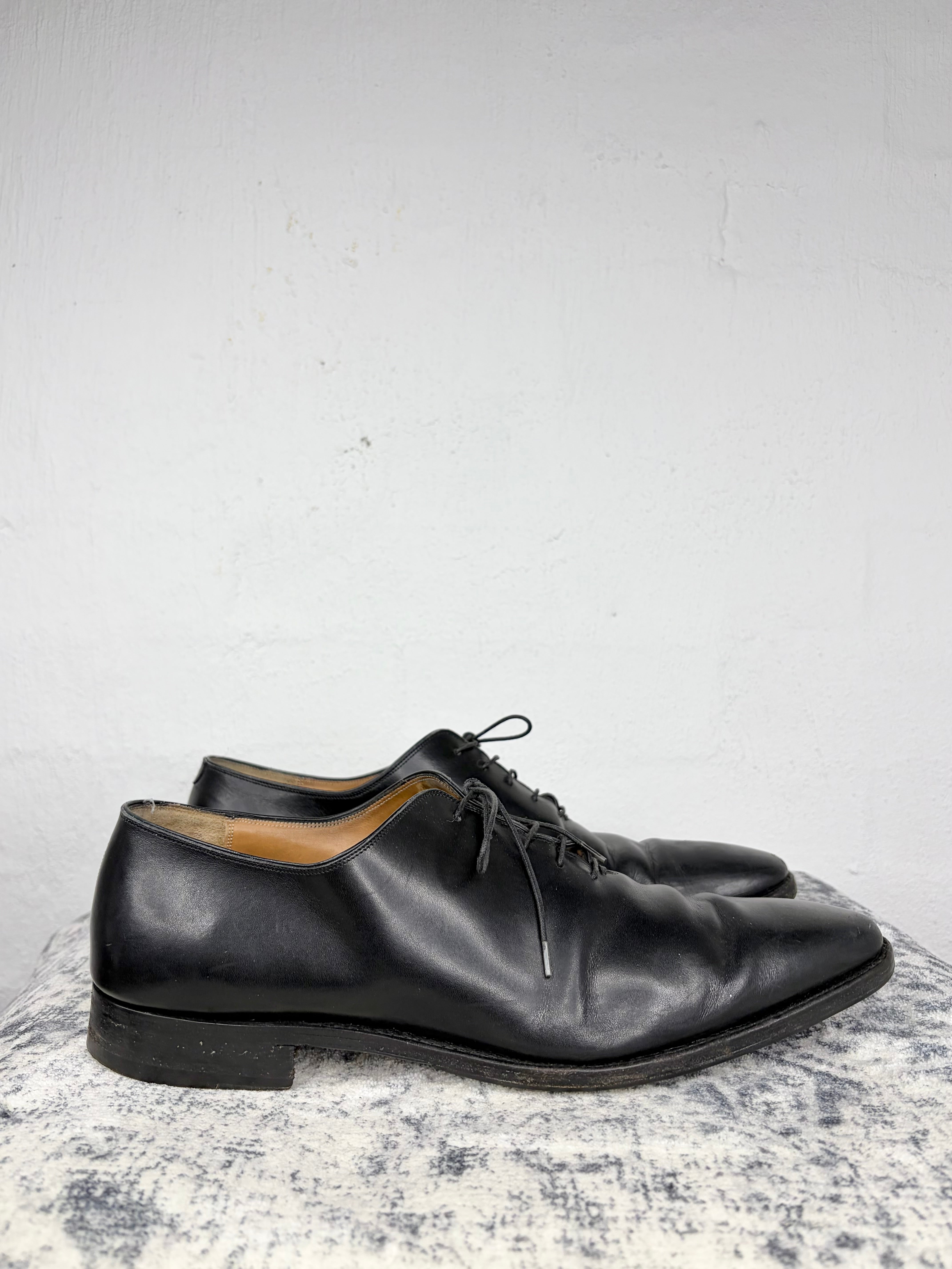 Salvatore Ferragamo Black Lace Up Dress Shoes - EU44.5