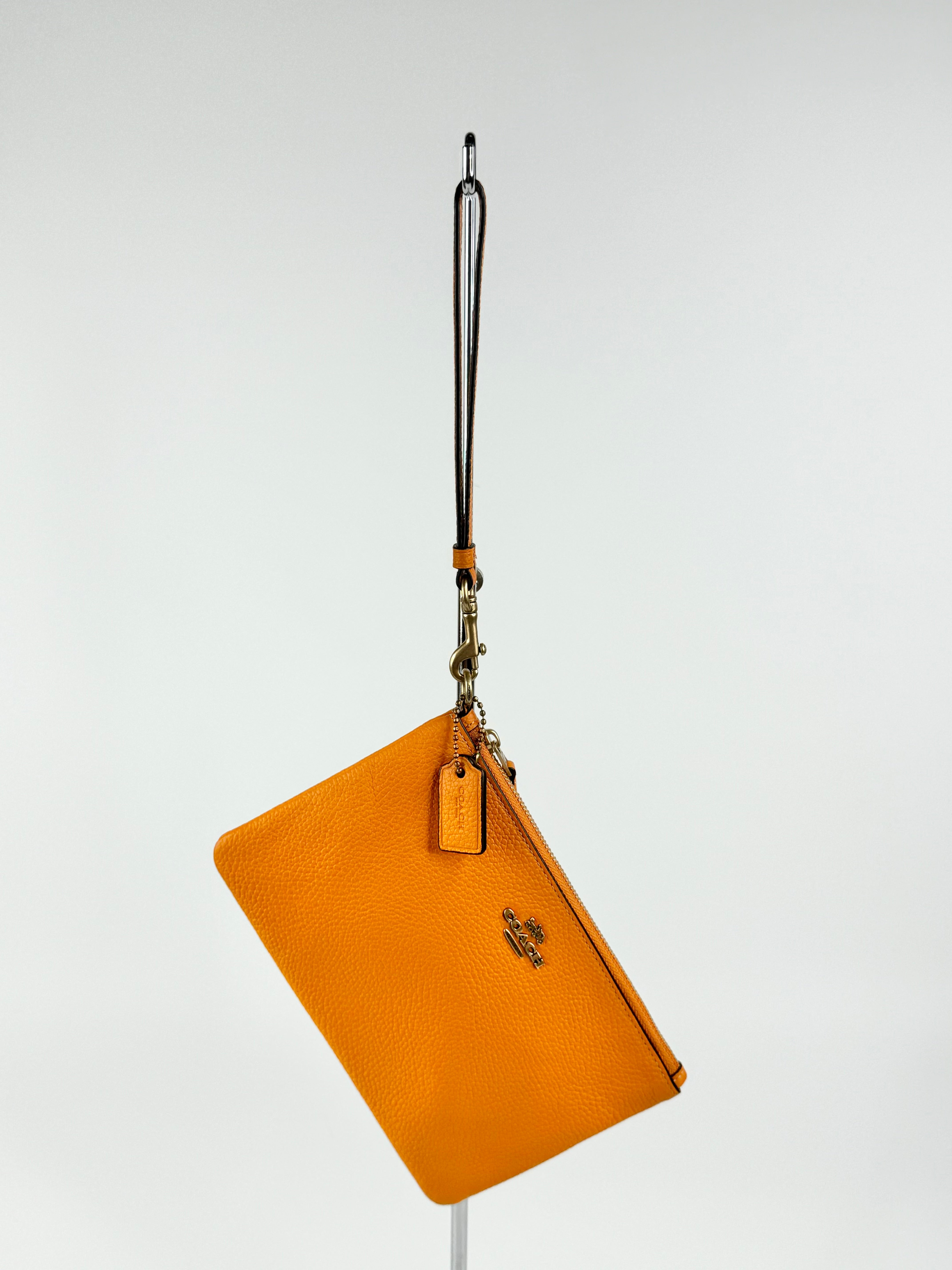 Coach Mandarin Orange Wristlet