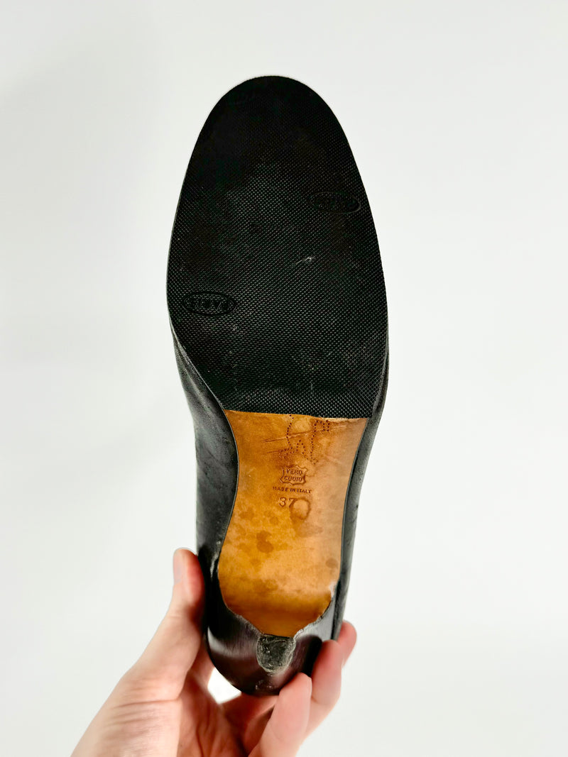 Vintage Marni Sleek Black Mary Janes - EU37