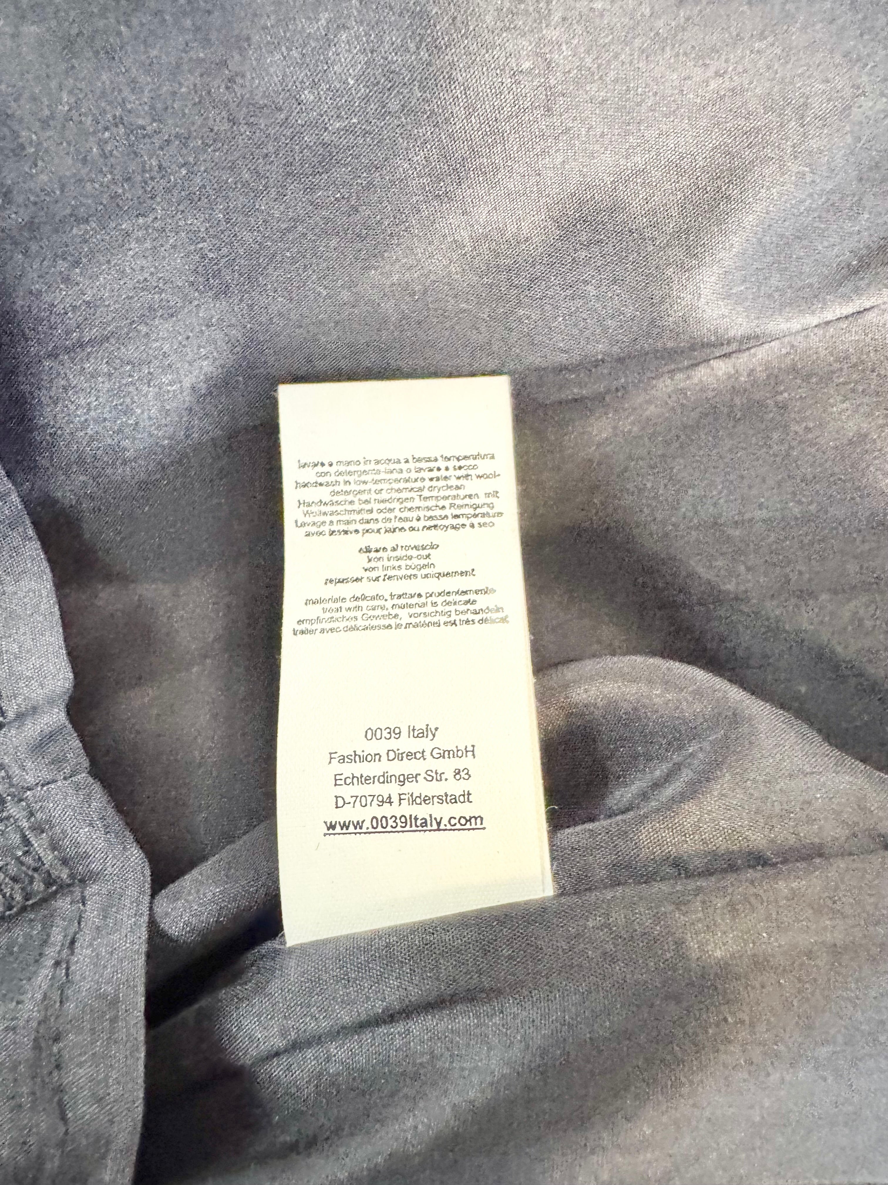 0039 Italy Metallic Dark Green & Cream Dress - AU10/12