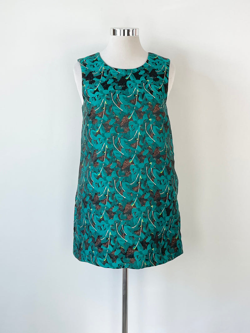 Gorman x Rebekah Callaghan Turquoise Floral Embroidered Dress - AU12