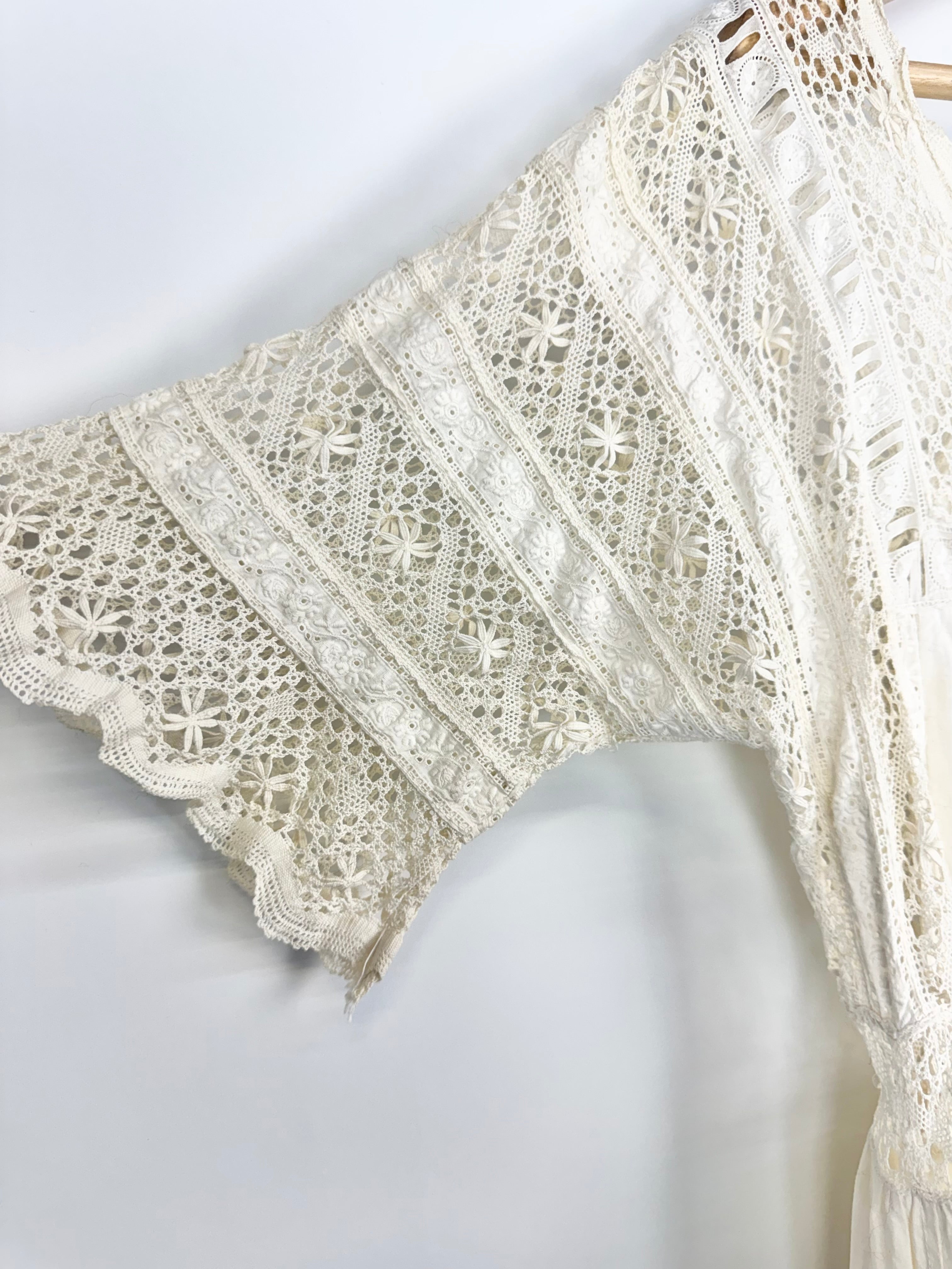 Vintage Edwardian Inspired Heirloom Lace Dress - AU12/14