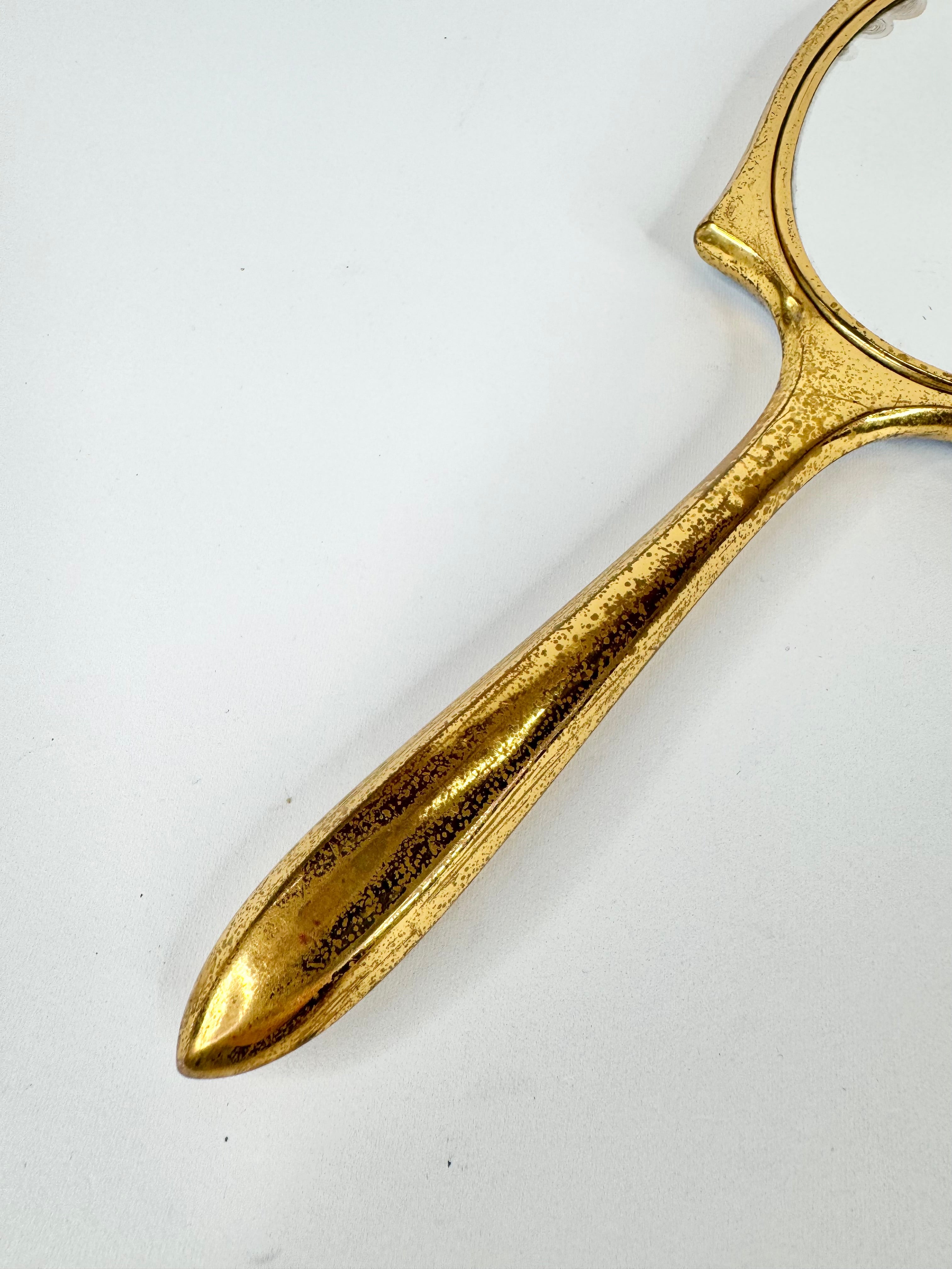 Vintage Art Deco Blue Guilloché Enamel Vanity Set