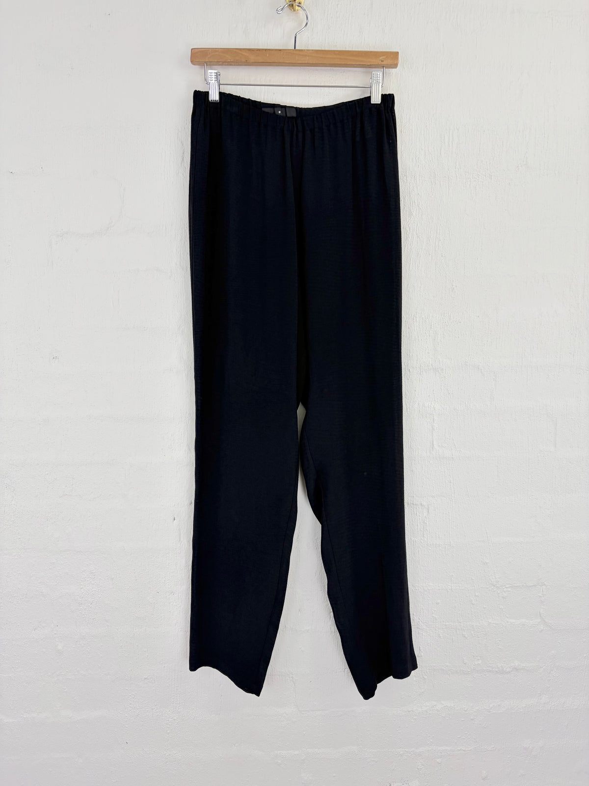 Shu Moriyama Black Textured Slacks - AU12