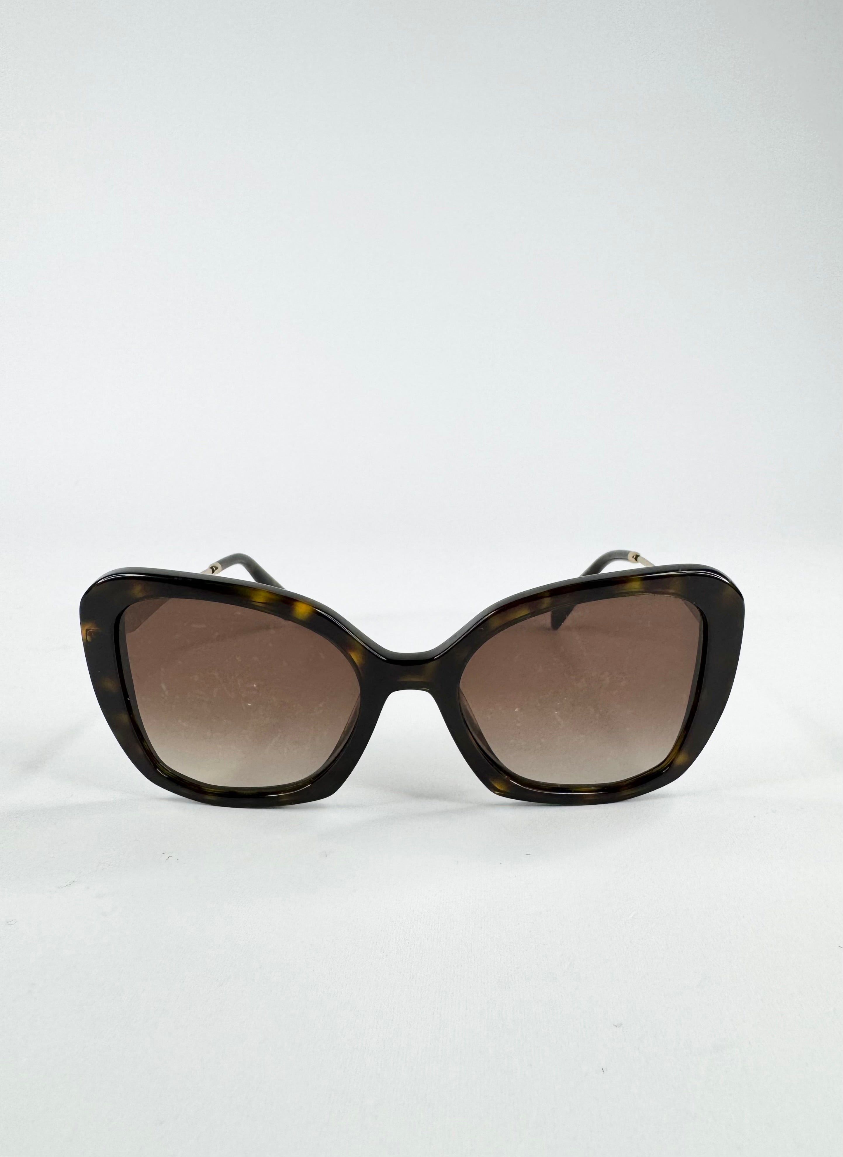 Prada Tortoiseshell Square Sunglasses