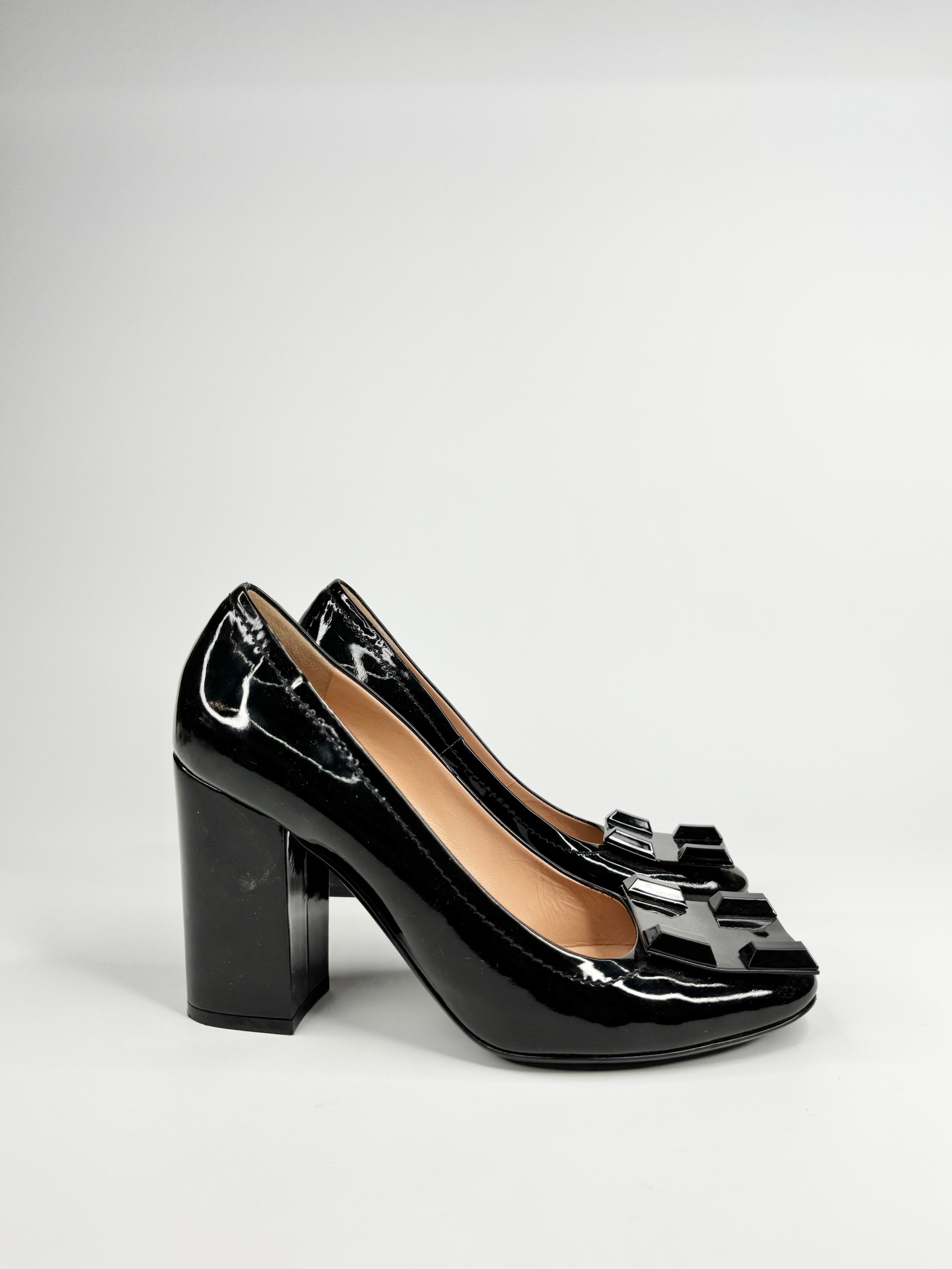 Francois Pinet Black Patent Leather Pumps - EU40
