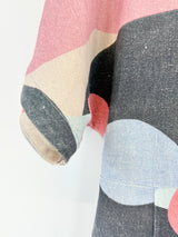 Gorman x Katie Eraser Multicolour Bubble-Print Linen Midi Dress - AU12