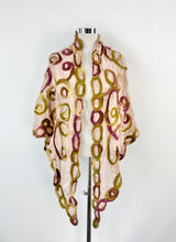 Charlotte Simmonds Dusty Rose Silk & Felt Scarf