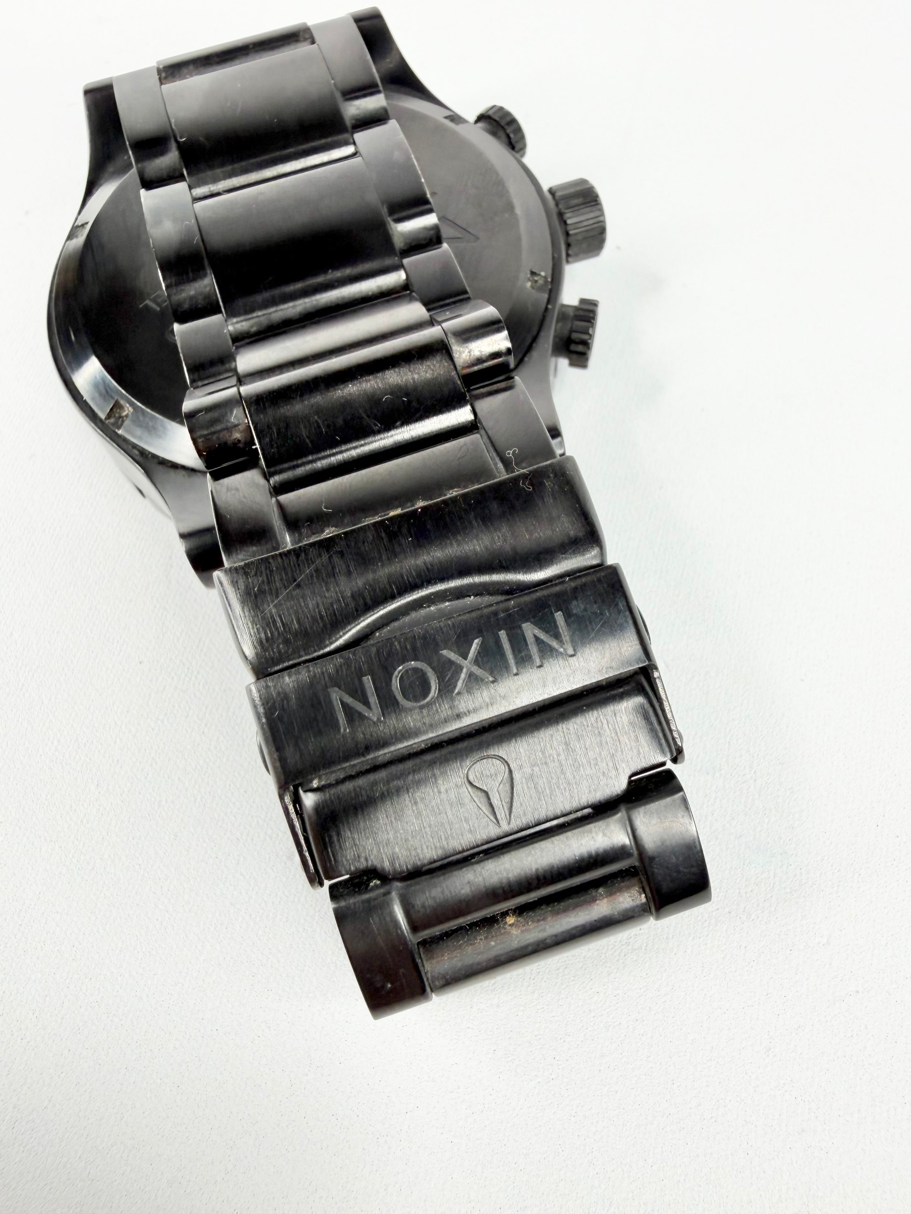 Nixon 51-30 Large Black Chrono Watch