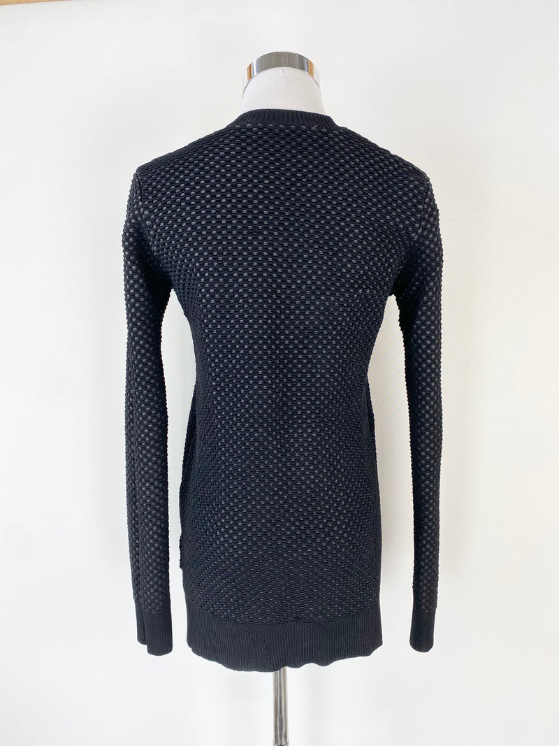 Camilla & Marc 'Savannah' Black & Grey Honeycomb Sweater - AU8