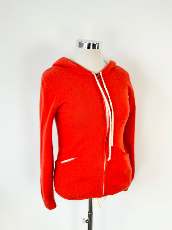 Gasy Tiana Cayenne Orange Cashmere Hoodie - AU12