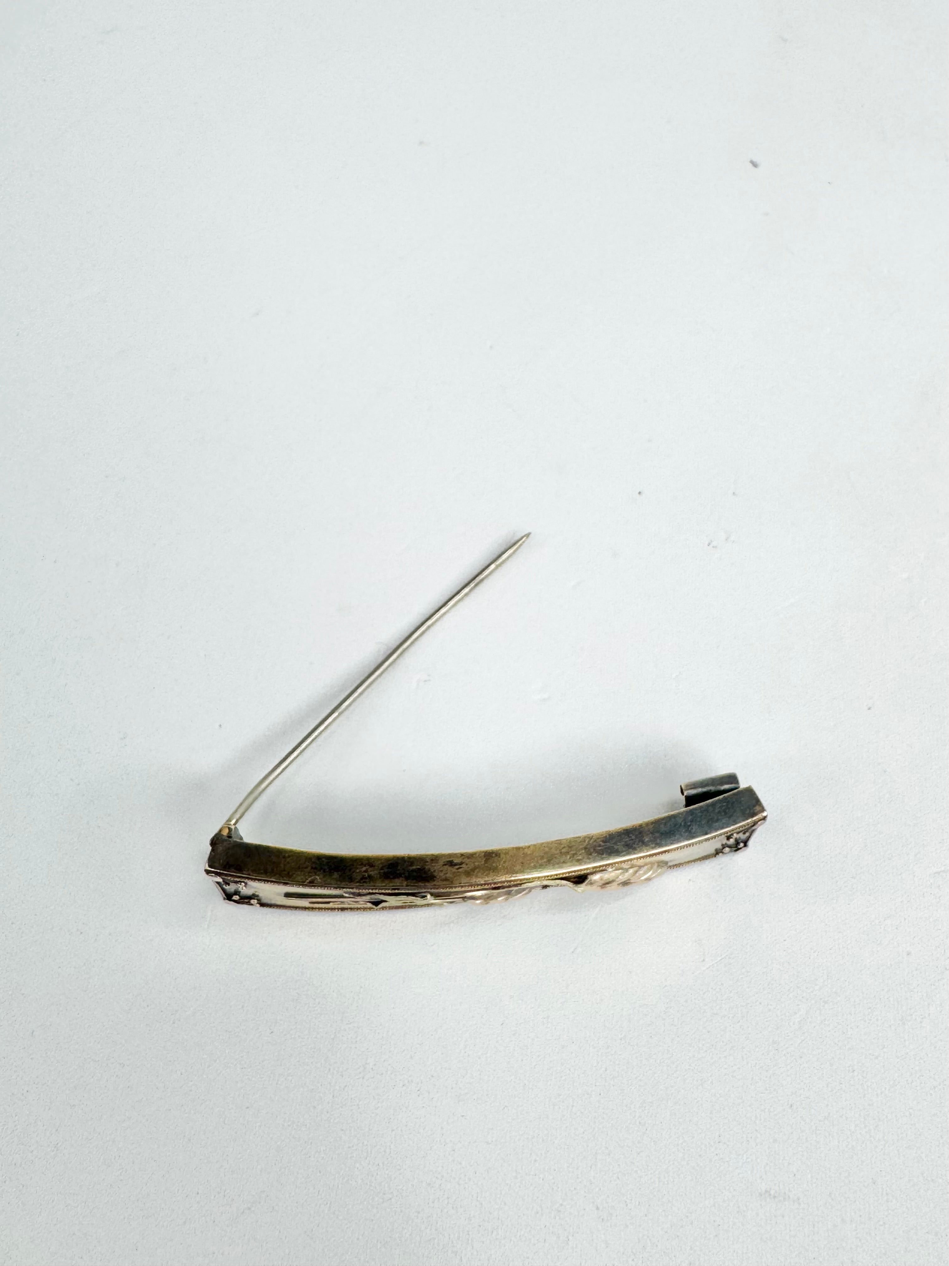 Antique 14ct Victorian Wheat Sheaf Brooch
