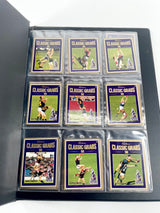 Vintage 90s AFL Cadbury Classic Grabs Cards in Binder