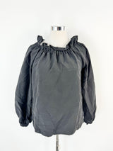 Marimekko Black Peasant Blouse - AU12