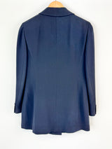 Emanuel Ungaro Midnight Blue Flared Blazer - AU10