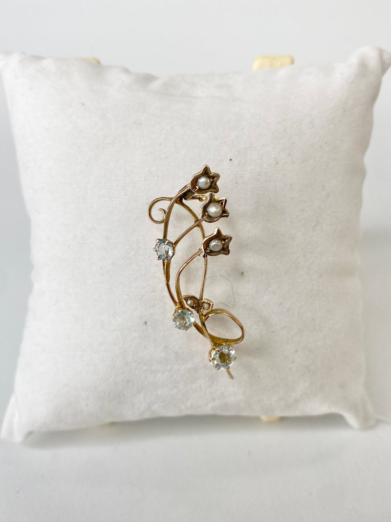 Vintage Lilly of the Valley Brooch