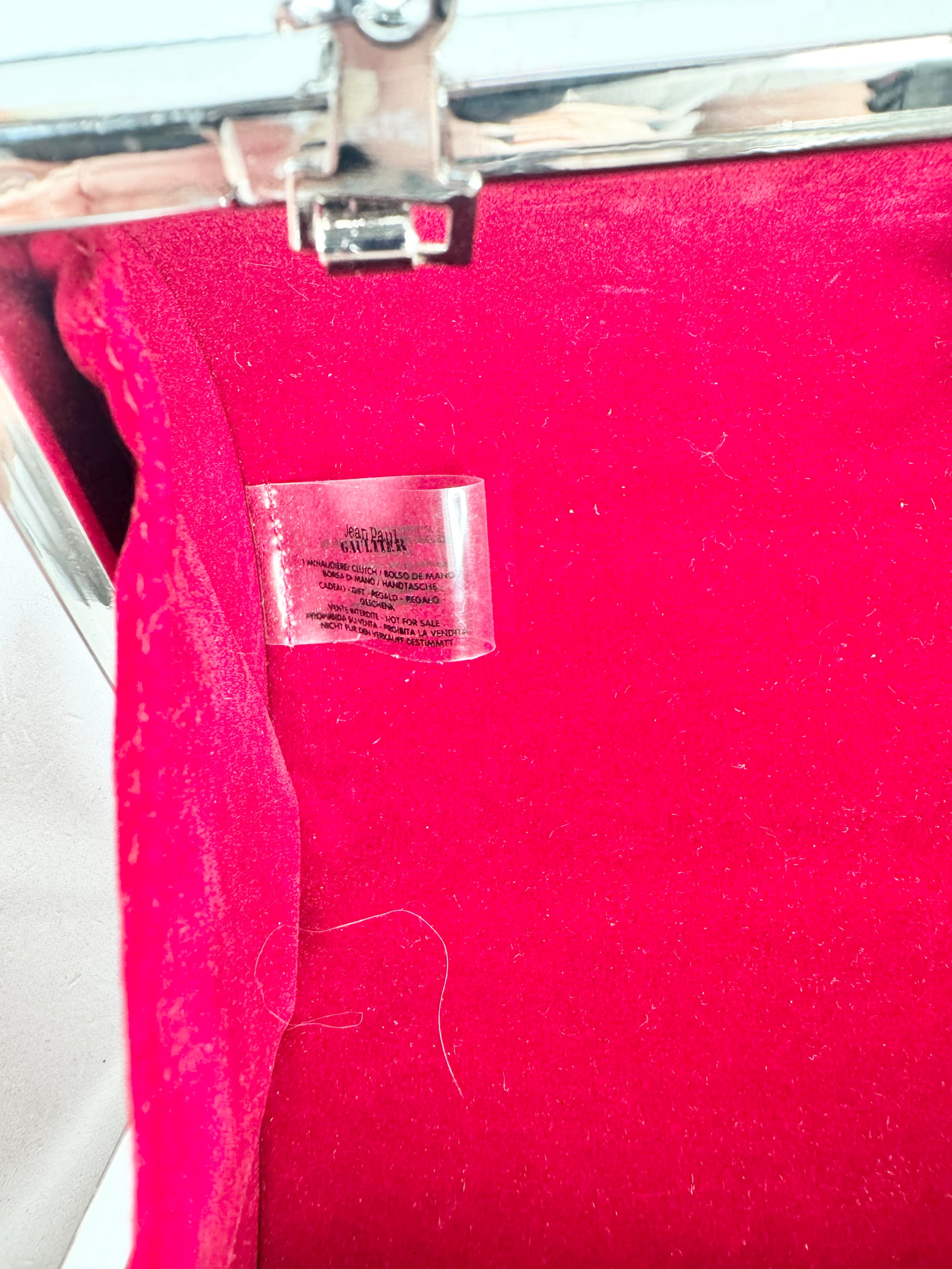 Vintage 90s Jean Paul Gaultier Cylindrical Clutch