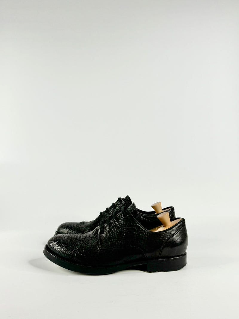 Asgaard 'Thorkatla' Black Reversed Black Lace Up Shoes - EU42