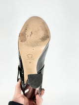 Gianvito Rossi Black Patent Leather Heeled Mary Janes - EU38