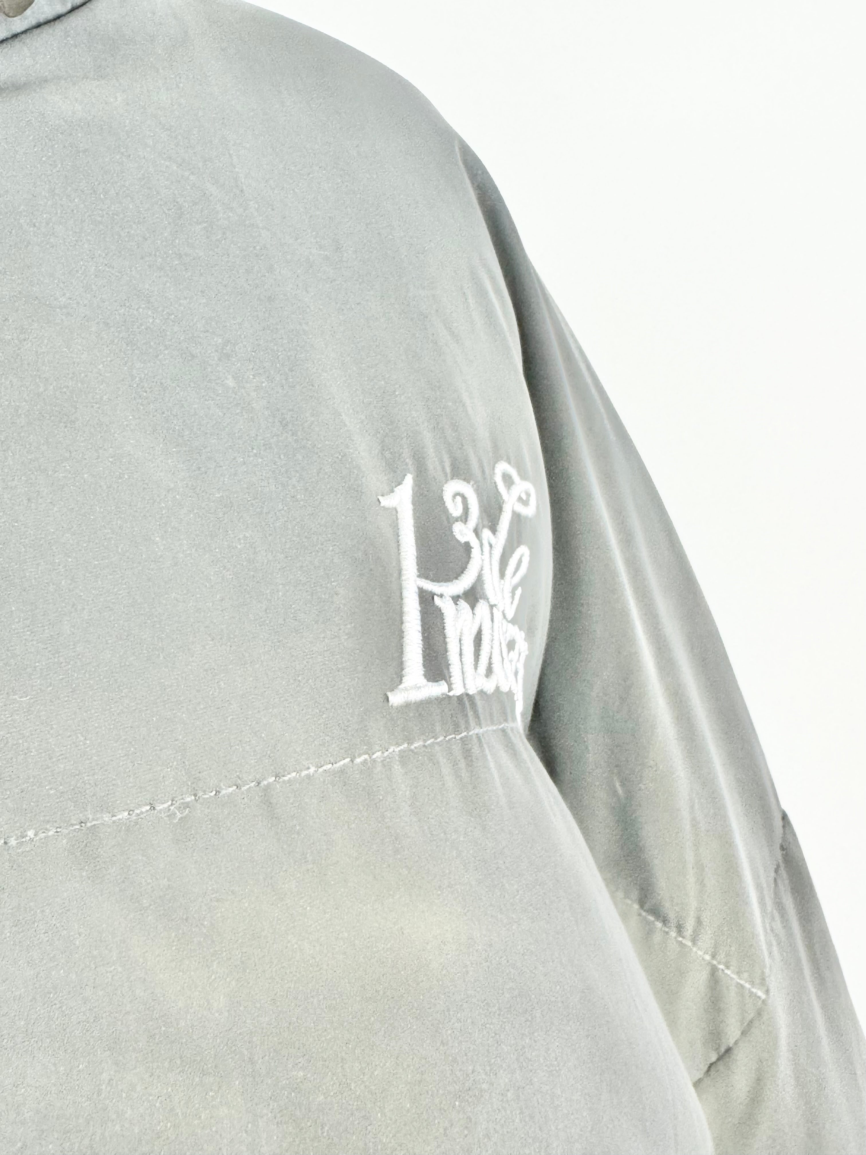 13DE MARZO Silver Reflective Puffer Jacket - AU10