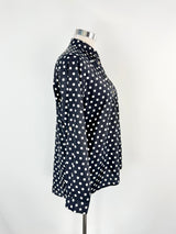 Michael by Michael Kors Black & White Polka Dot Blouse - AU12/14