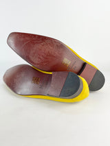 Maurice by JC Studios Mustard Yellow Suede Tassel Loafers - EU43