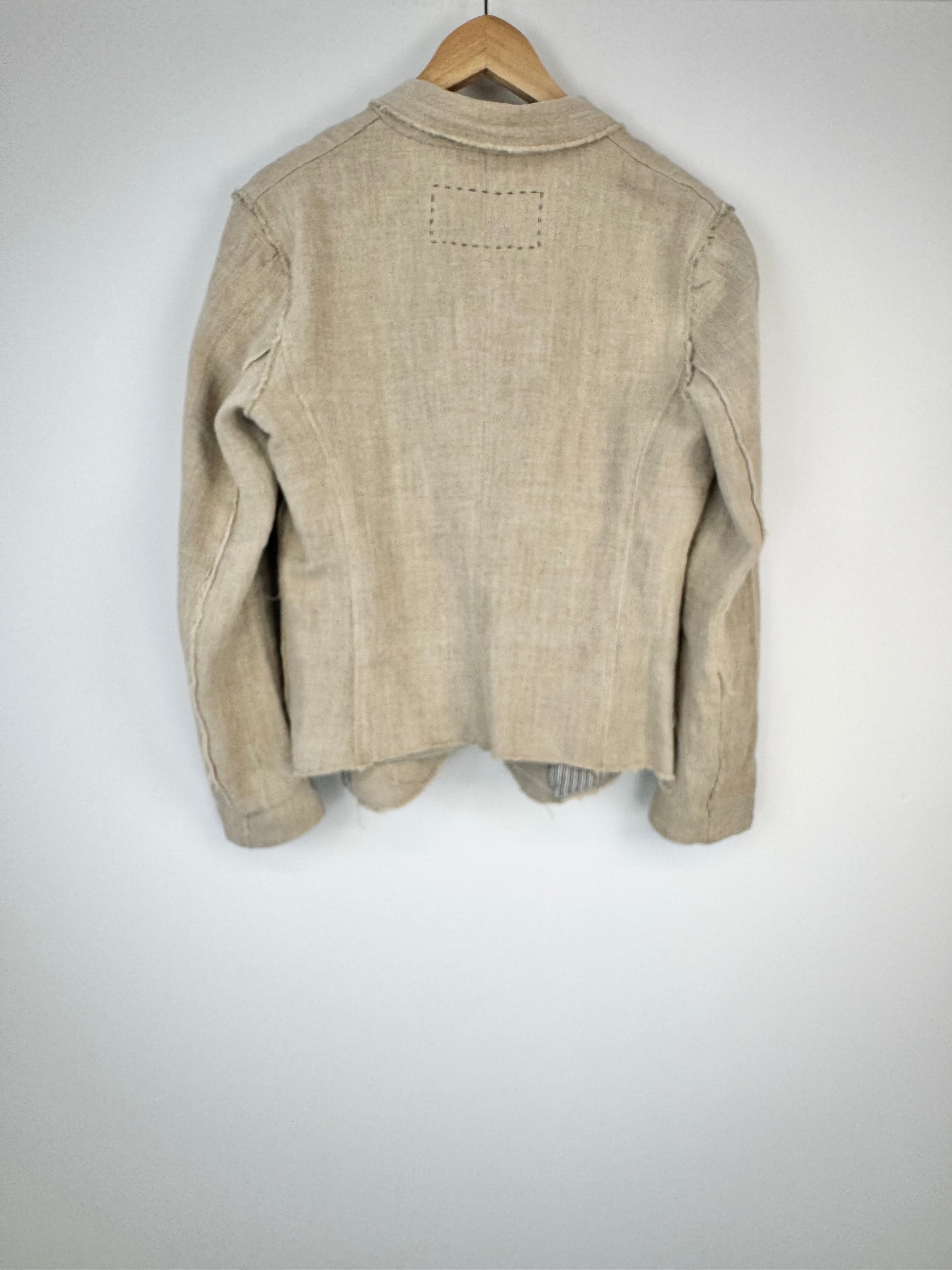 Biasa Oatmeal Linen Blazer - AU12