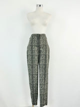 DL Atelier Grey Skinny Snake Slacks NWT - AU10