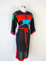 Vintage Prue Acton Black Knit Dress - AU10