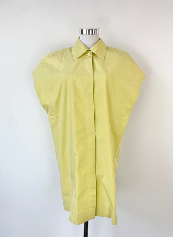 Dries van Noten Canary Yellow Cotton Tunic - AU10