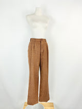 Karl Helmut Plaid Wool Slacks - AU6