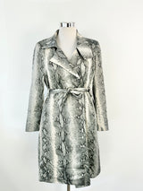 Carla Zampatti Silk Snakeskin Pattern Coat - AU14