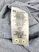 Ben Sherman Linen-Blend Ombre Short-Sleeve Shirt - M